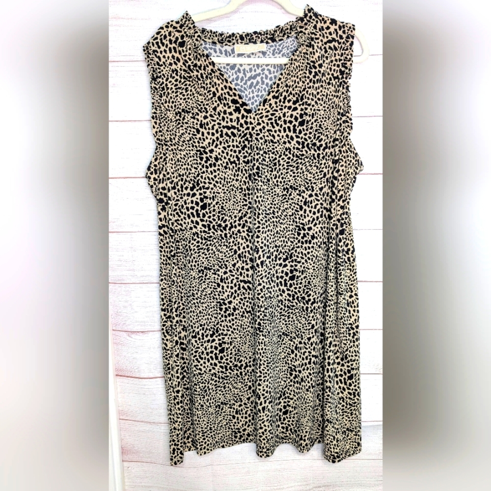 Michael Kors Leopard Print Dress Like New Condition  24" PTP